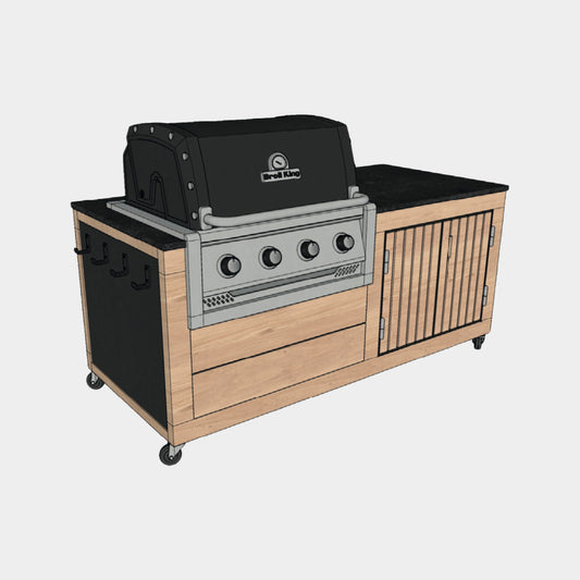 Cuisine d'extérieur LULU LA Nantaise - Les Tontons Grilleurs - Modèle XS pour Broilking Baron ou Regal 420