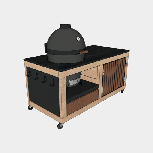 Cuisine d'extérieur LULU LA Nantaise - Les Tontons Grilleurs - Modèle XS pour Kamado