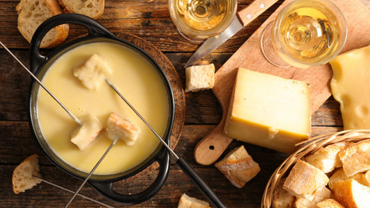 Recette de la fondue au fromage au brasero