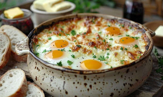 Recette facile d'œufs cocotte au fromage cuits au brasero : un délice crémeux et savoureux