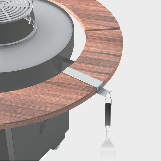 Support à accessoires en Inox pour Braséro 750 et 1000 Grandgousier couronne bois