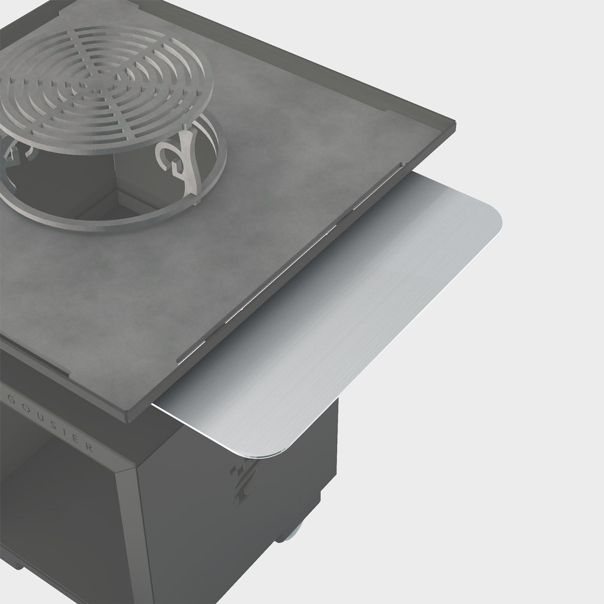 Tablettes aluminium pour braséro grandgousier Carrés 750,1000 et 1250