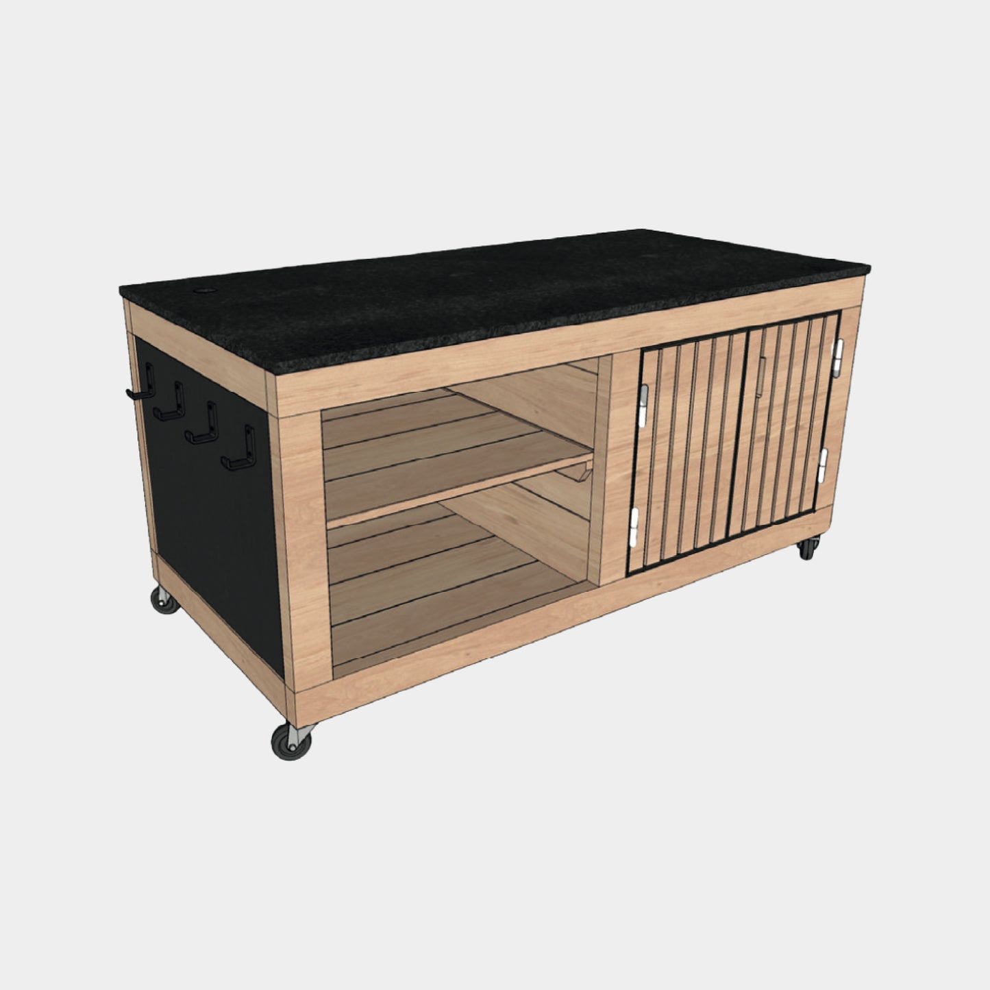 Cuisine d'extérieur LULU LA Nantaise - Les Tontons Grilleurs - Modèle XS pour Plancha