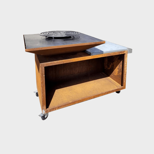 Meuble Brasero par Brasero Industrie Concept - Méditerranée 100 x 100 cm Carré