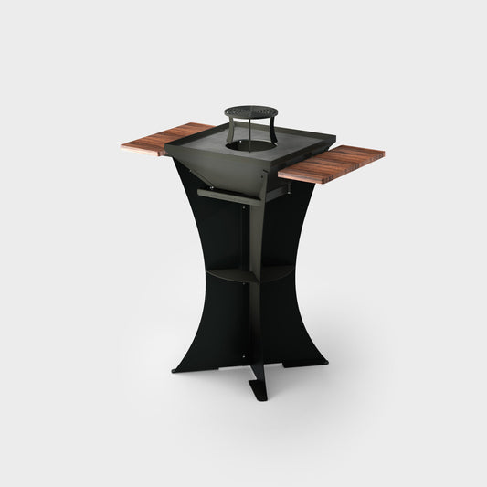 Brasero Barbecue Plancha carré de dimensions 50cm x 50cm