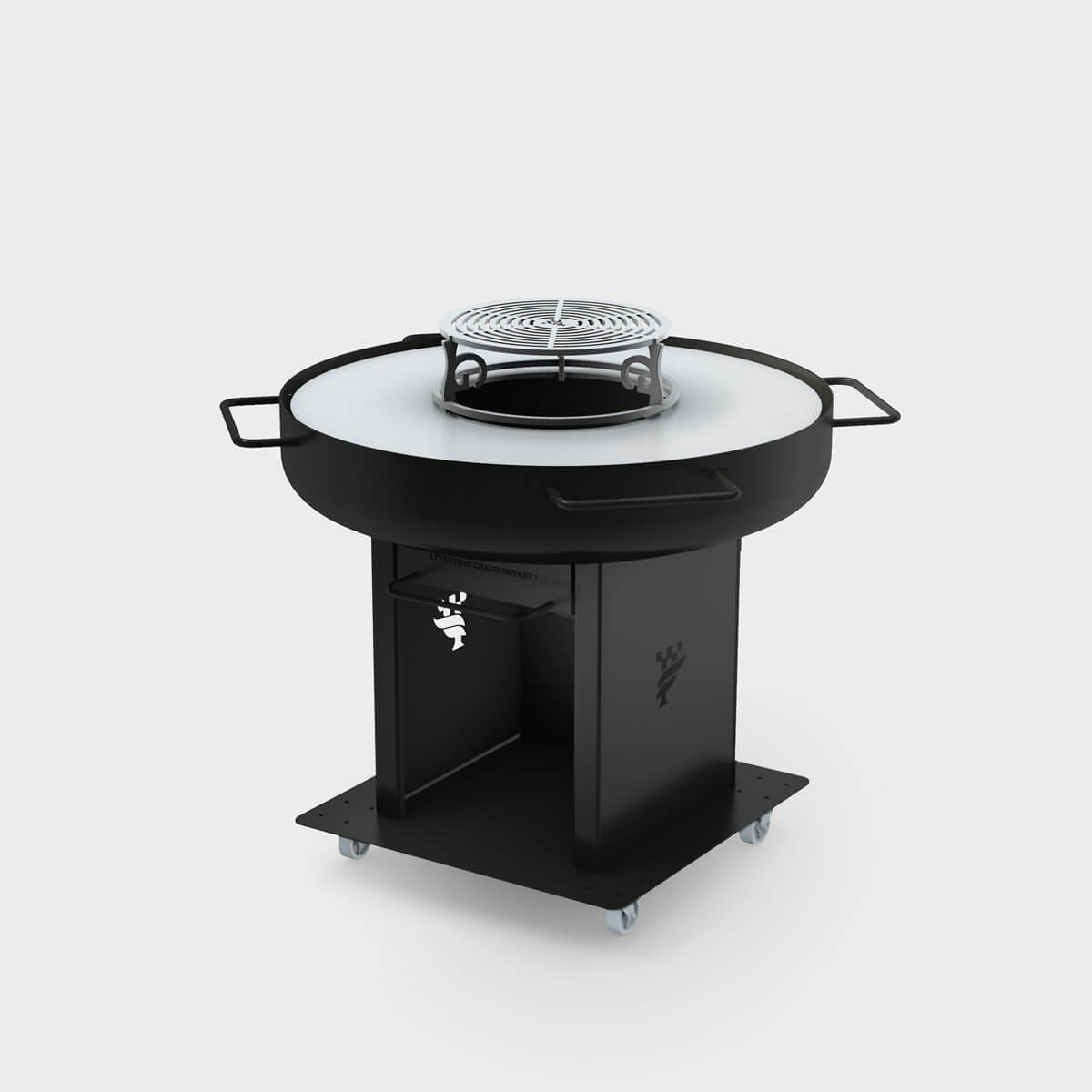 Brasero Barbecue Plancha rond de 125cm de diamètre