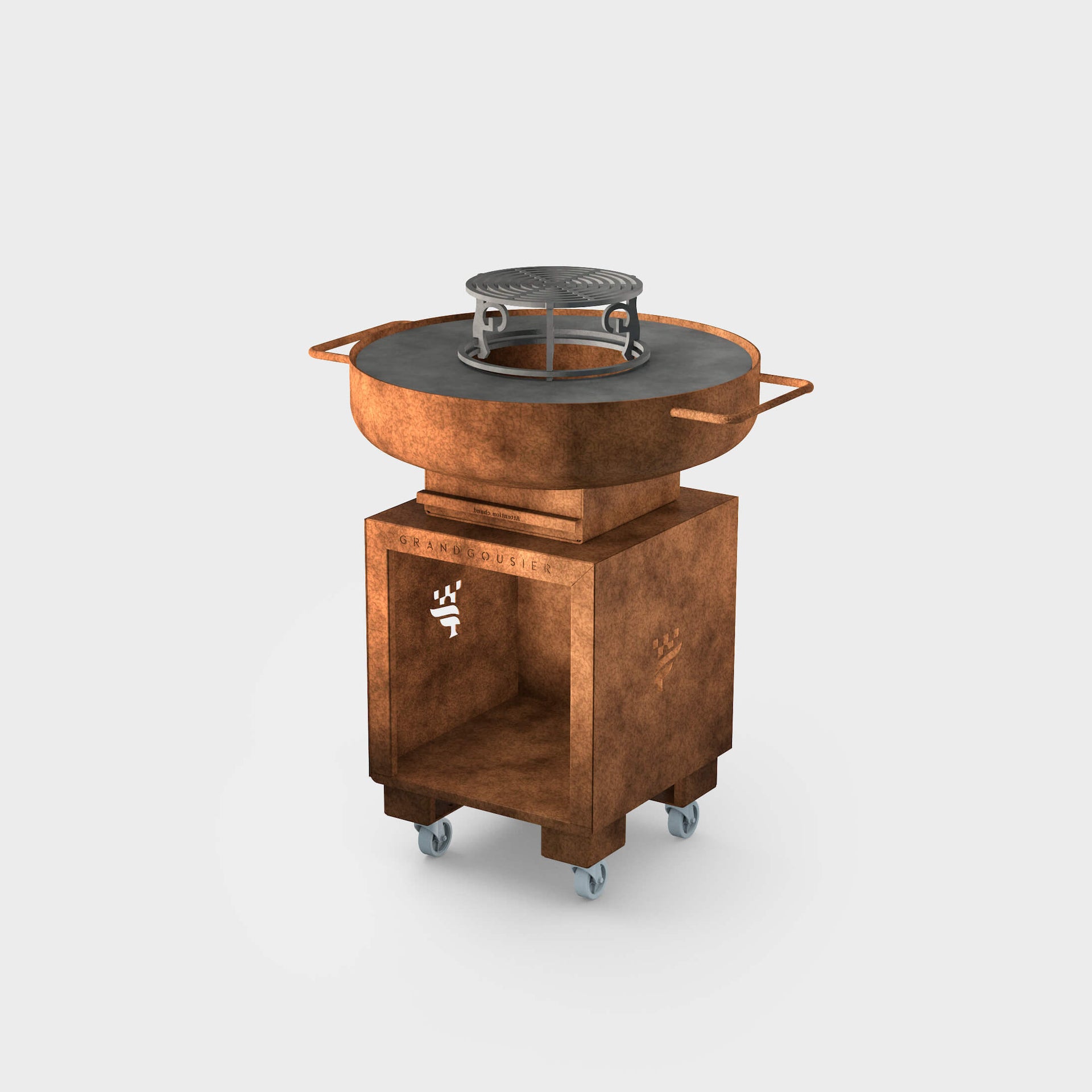 Brasero Barbecue Plancha rond de 75cm de diamètre